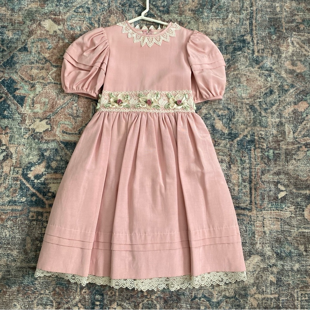 Nicole Dorissa International Vintage Party Dress Girls Size 8 Cottagecore